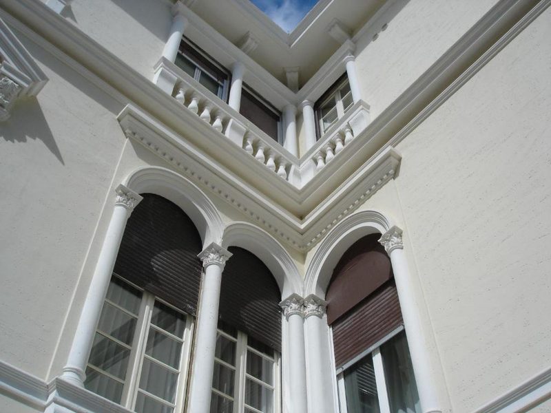 Architettura della villa storica convertita in hotel
