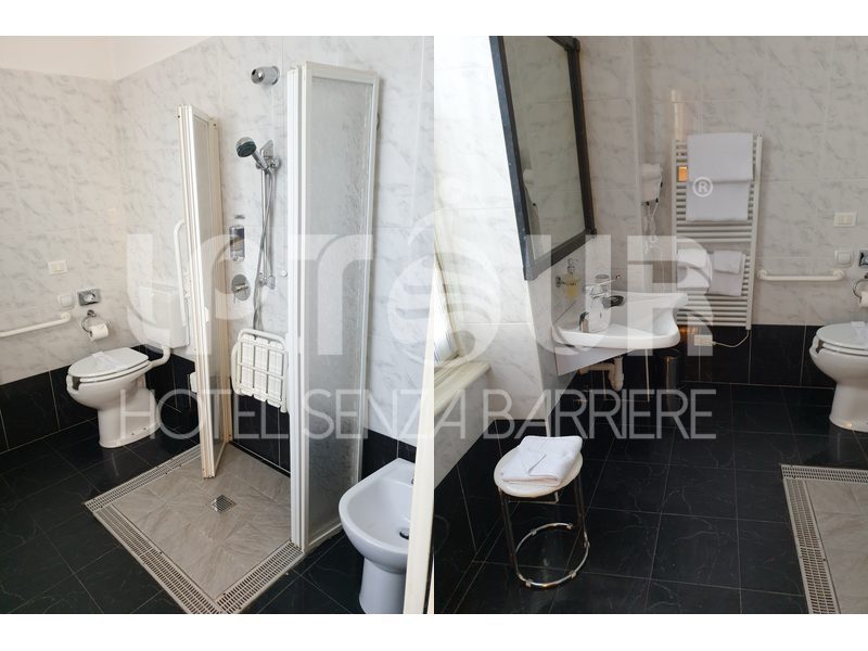 Bagno adattato per persone con disabilità