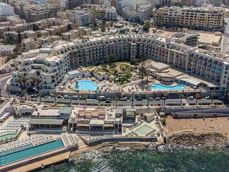 Vista aerea dell'hotel accessibile a Malta