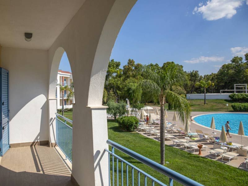 Vista dal balcone di uno degli appartamenti accessibili in sedia a rotelle